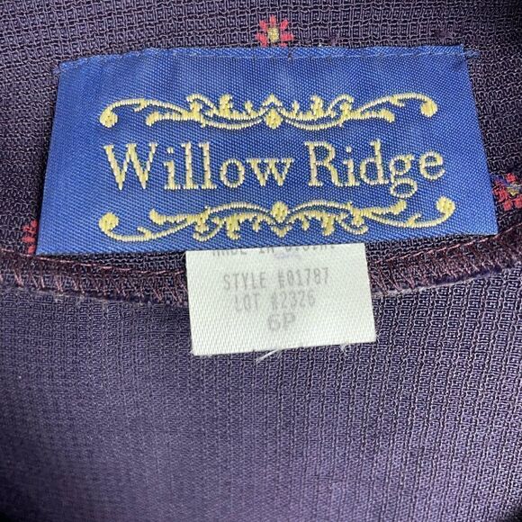 Willow Ridge Button Down Top Size 6 Petite EUC - Picture 6 of 7